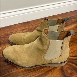 ZARA - Men’s Tan Suede Chelsea Boots